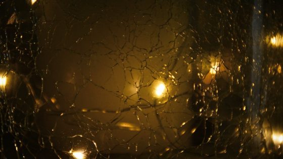 cracked glass
